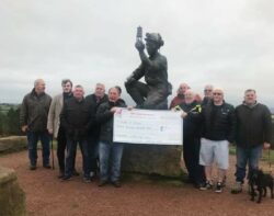 Ex Silverhill Miners with donation from NG57 Branch of Unite The Union